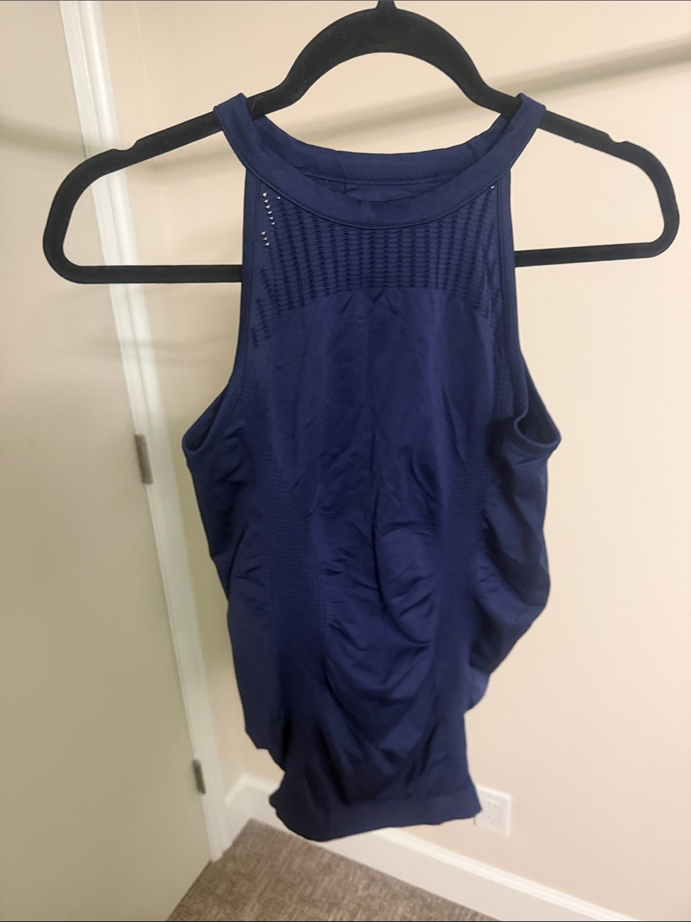 Athleta Midnight Navy High-Neck Performance Tank